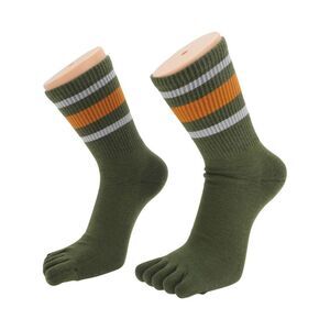 Soft Five Toe Socks Green 1 Pair